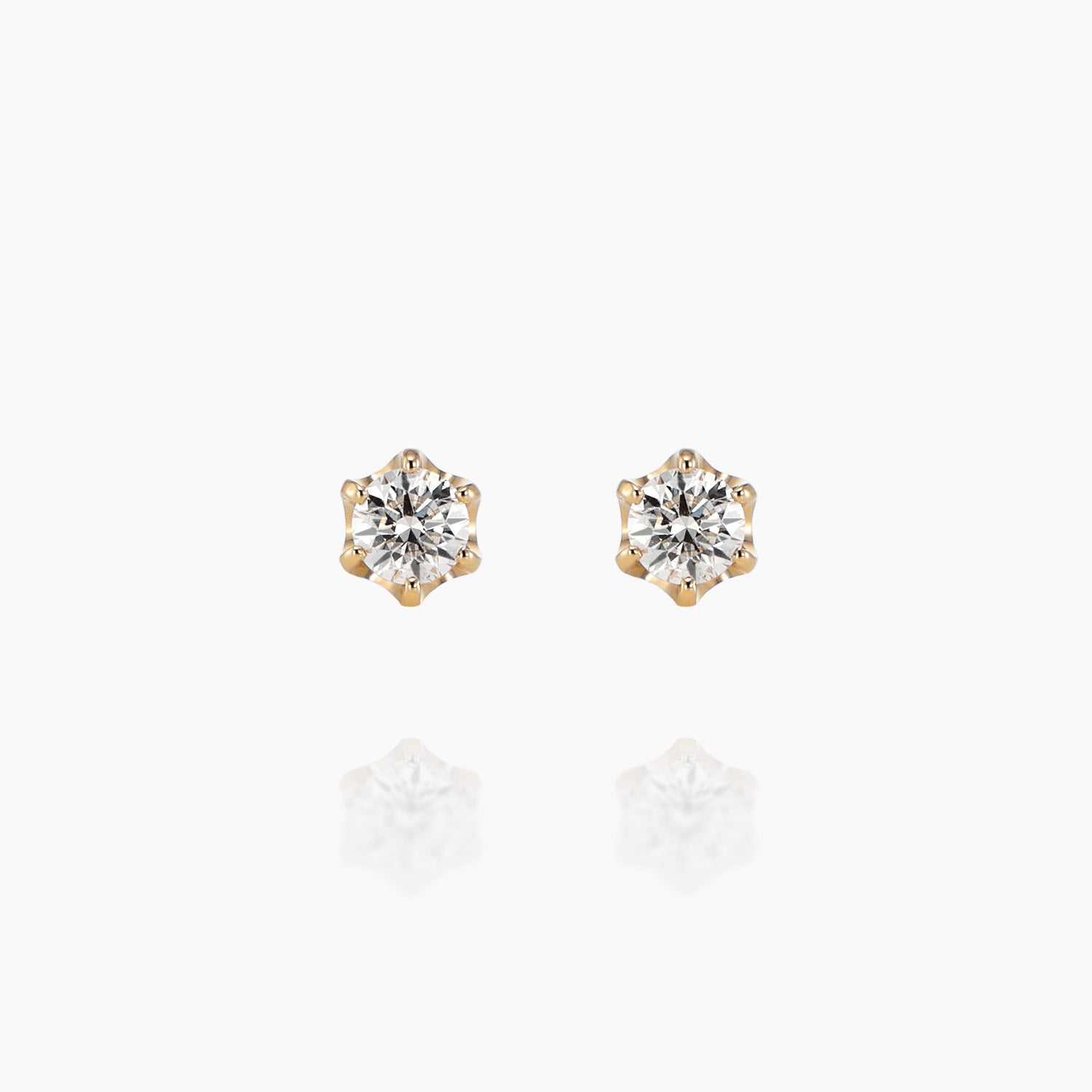 一粒ダイヤモンドピアス エリゼ 0.1ct｜K10・Pt950｜MONATELIER