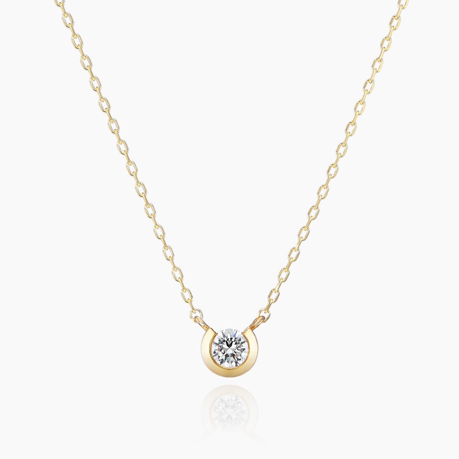 K10ネックレス ラロ0.06ct ダイヤ｜MONATELIER（モナトリエ）公式｜K10