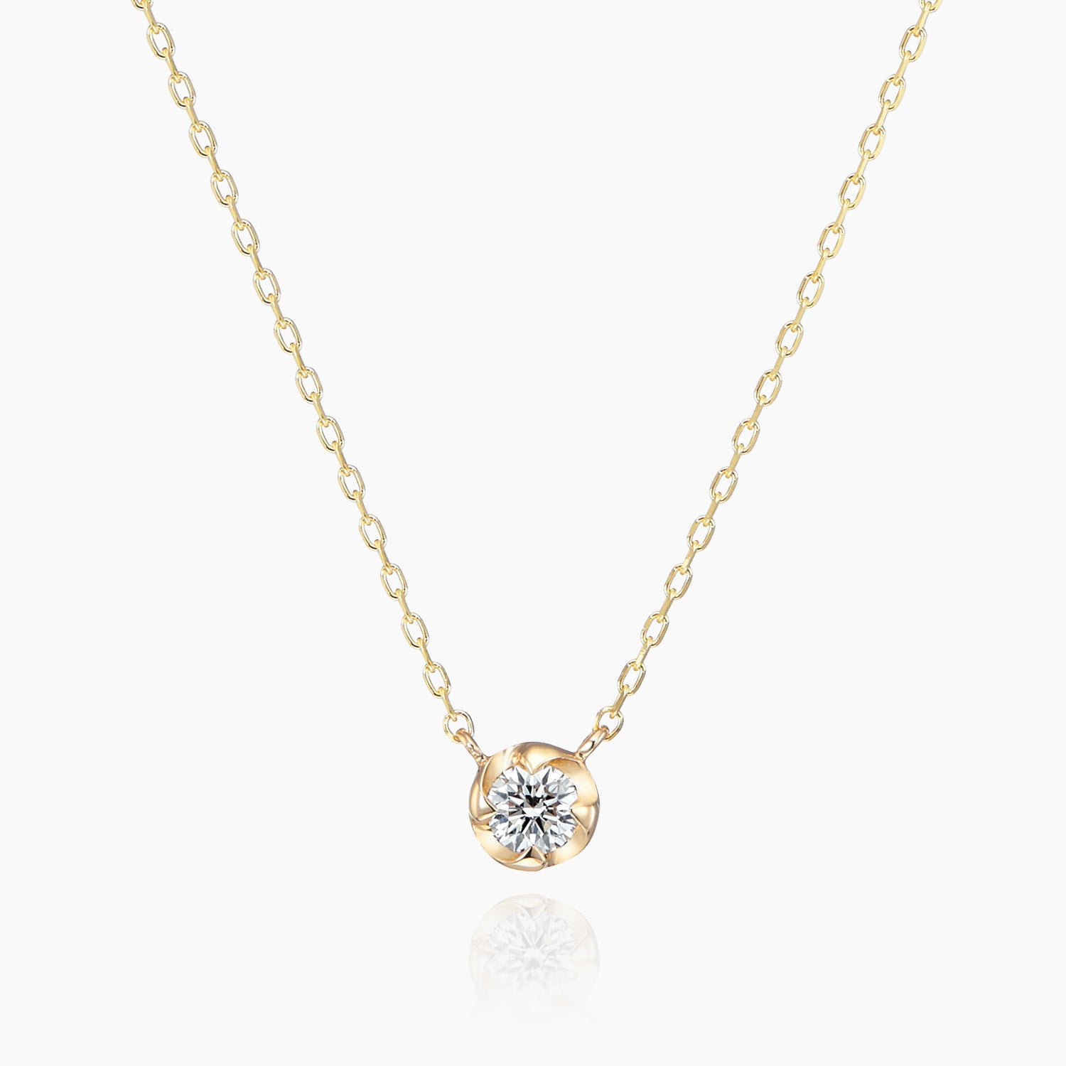 K10ネックレス バリー0.06ct ダイヤ｜MONATELIER（モナトリエ）公式