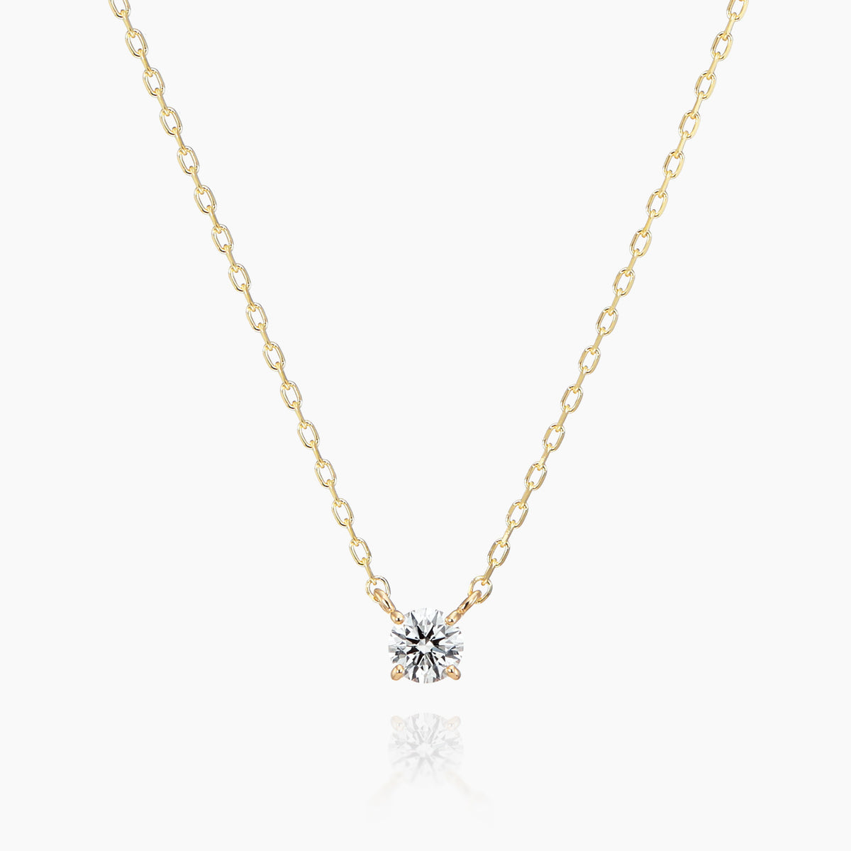 K10ネックレス ネイト0.06ct 一粒ダイヤ｜MONATELIER（モナトリエ 
