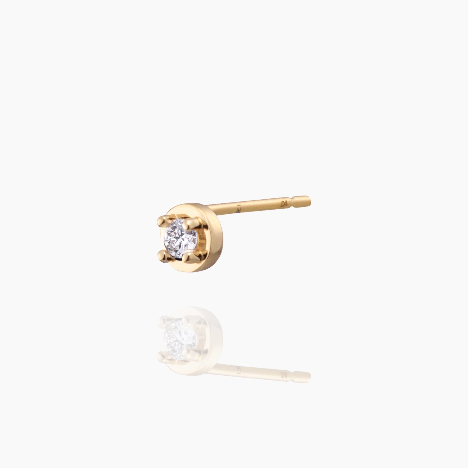 K10ピアス 一粒ダイヤ 画像7 MONATELIER