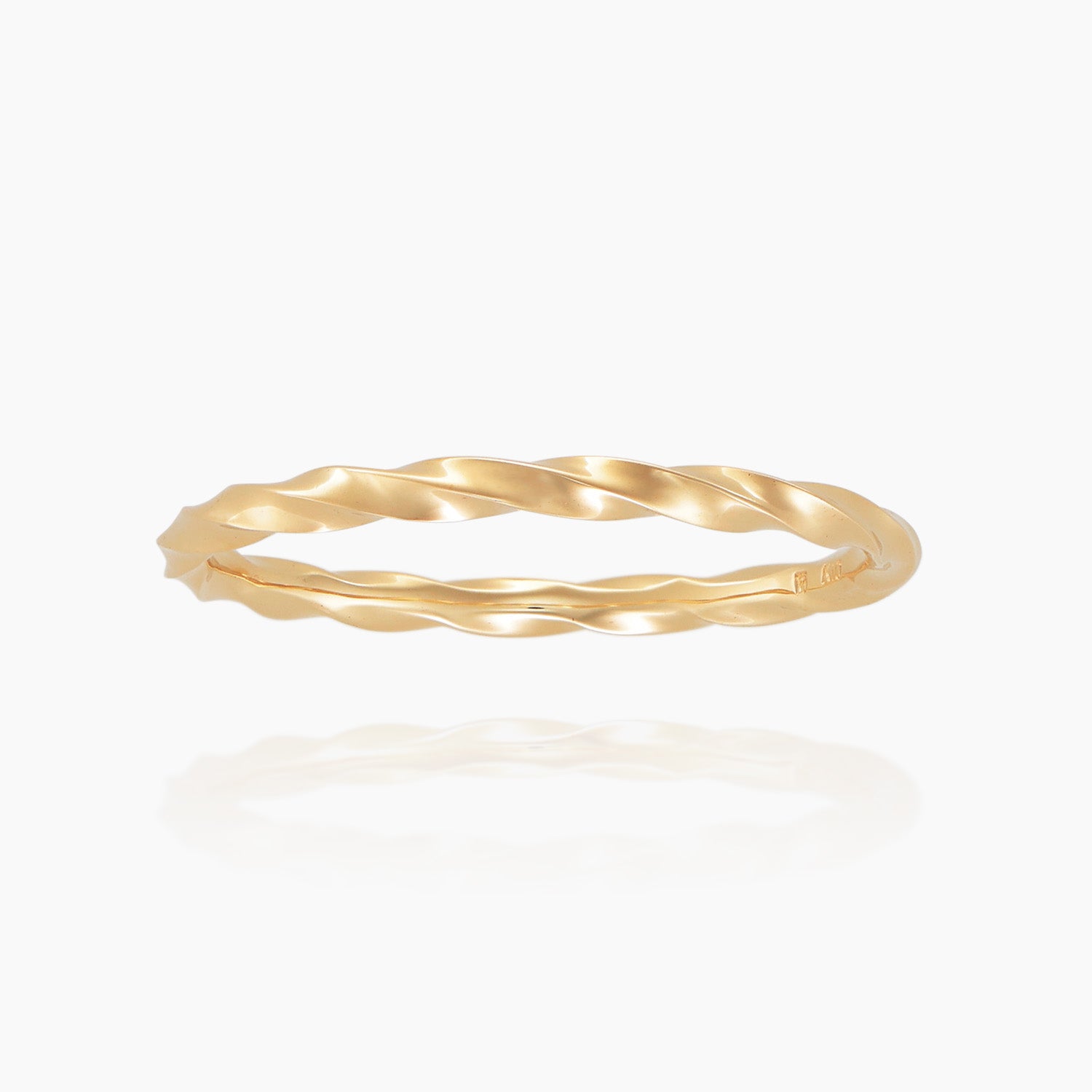 リング スピラル｜MONATELIER（モナトリエ）公式｜K10 一粒ダイヤ 重ね