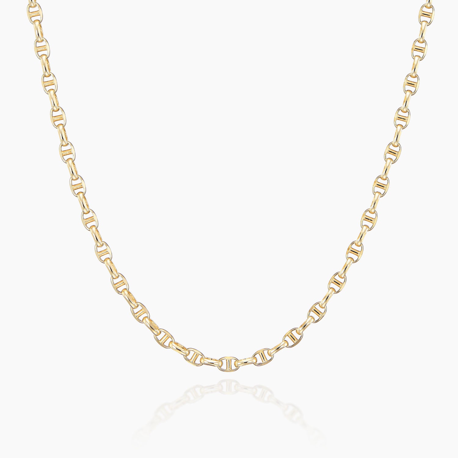 K10ショートネックレス オーバルチェーン｜MONATELIER（モナトリエ