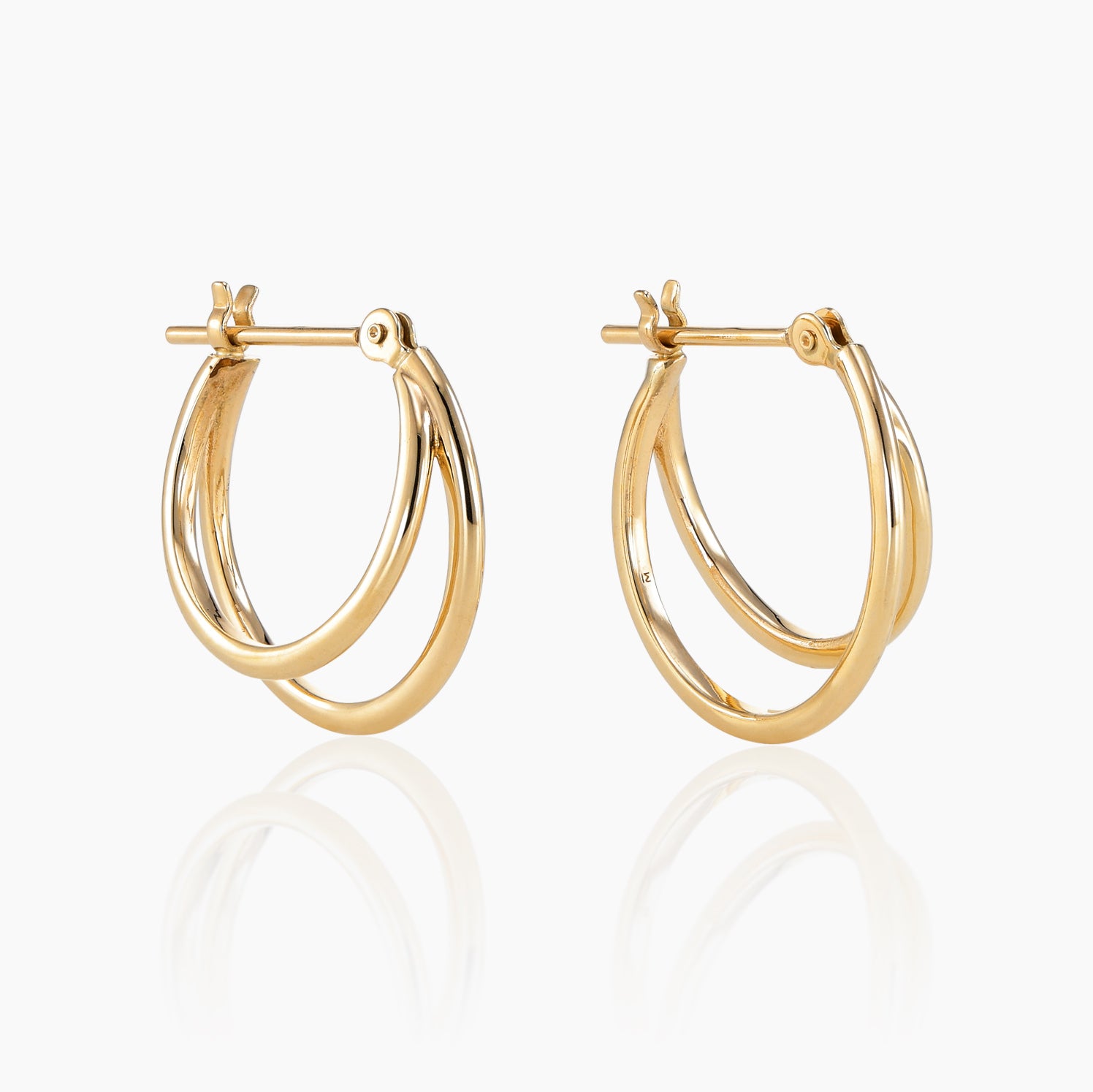 MONATELIER-モナトリエ-k10 イエローゴールド 地金 ピアス  