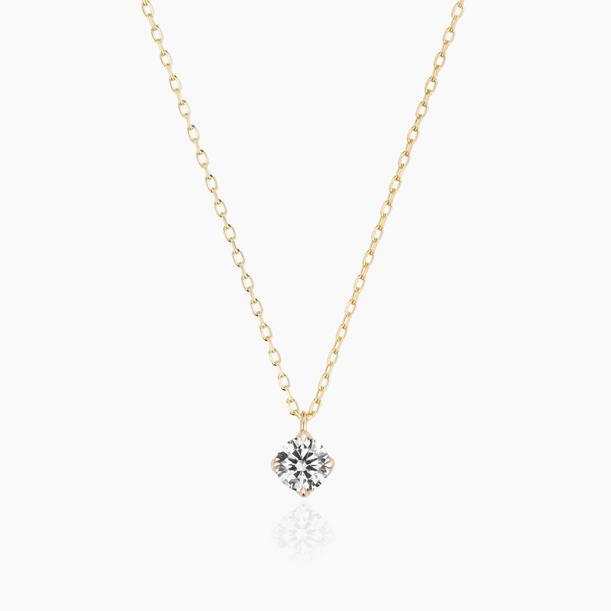 K10ネックレス ルイ 0.1ct ダイヤ｜MONATELIER（モナトリエ）公式｜K10 
