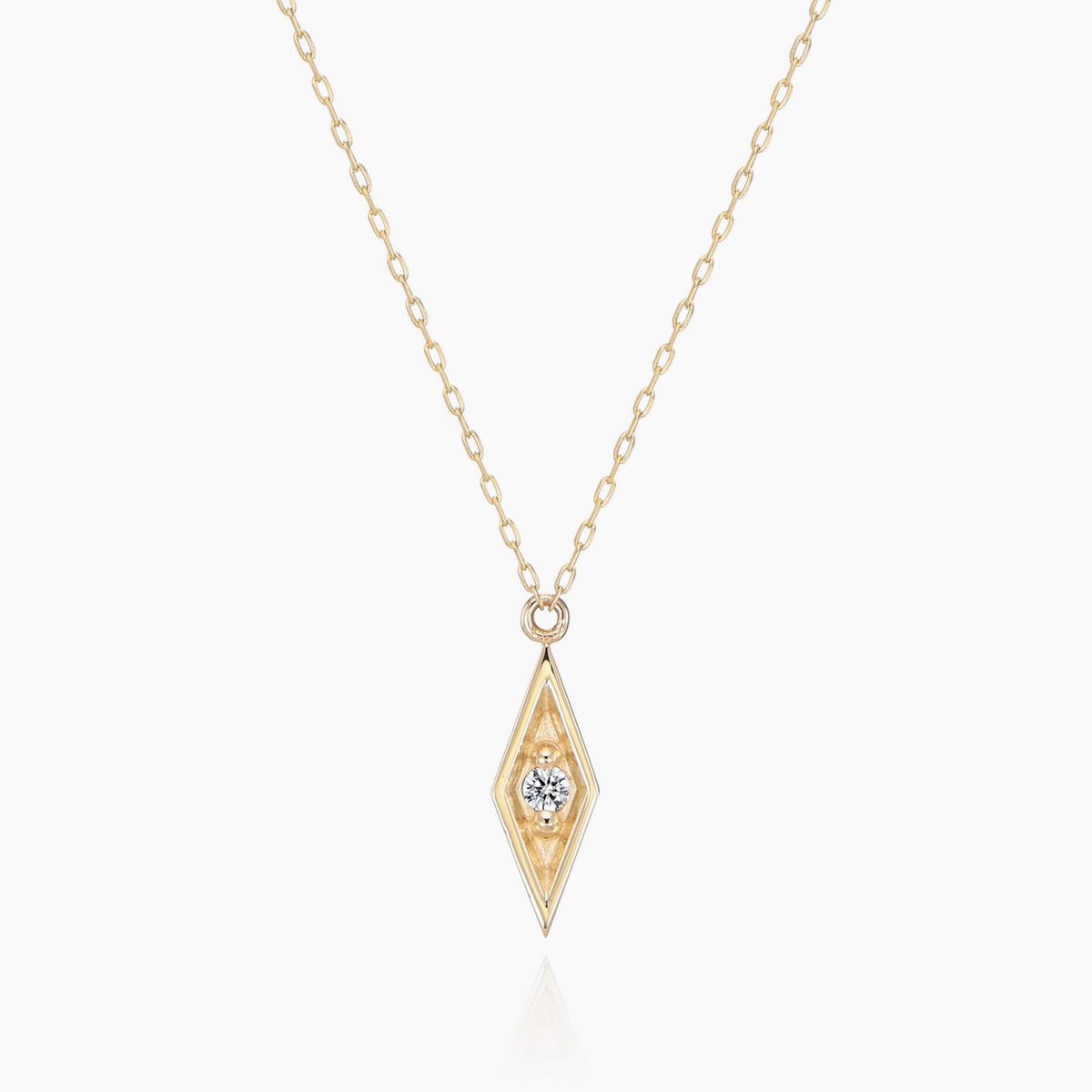 ダイヤモンドネックレス ロラン 0.01ct｜K10・Pt950｜MONATELIER