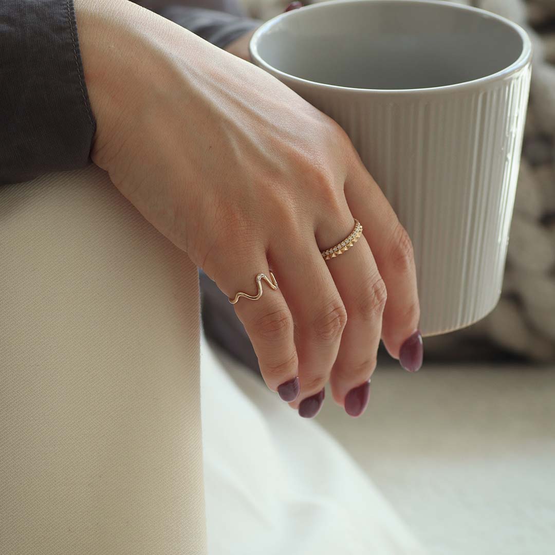 K10リング ダイヤ 別角度 MONATELIER