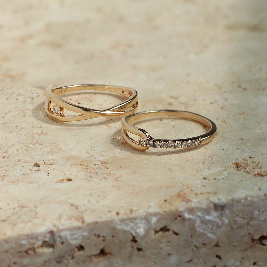 K10リング ダイヤ 別角度 MONATELIER