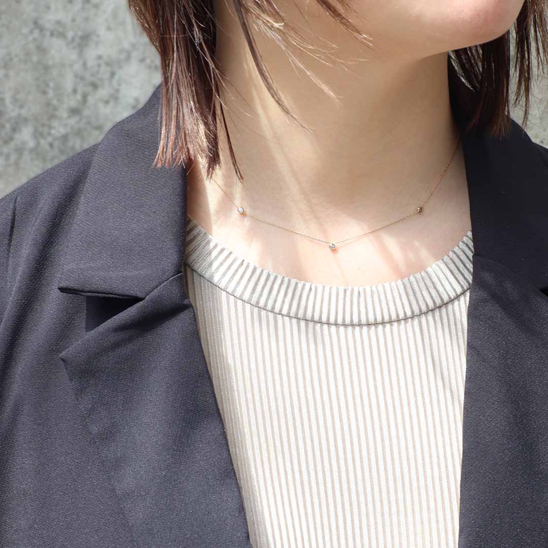 K10ネックレス ダイヤ 画像5 MONATELIER