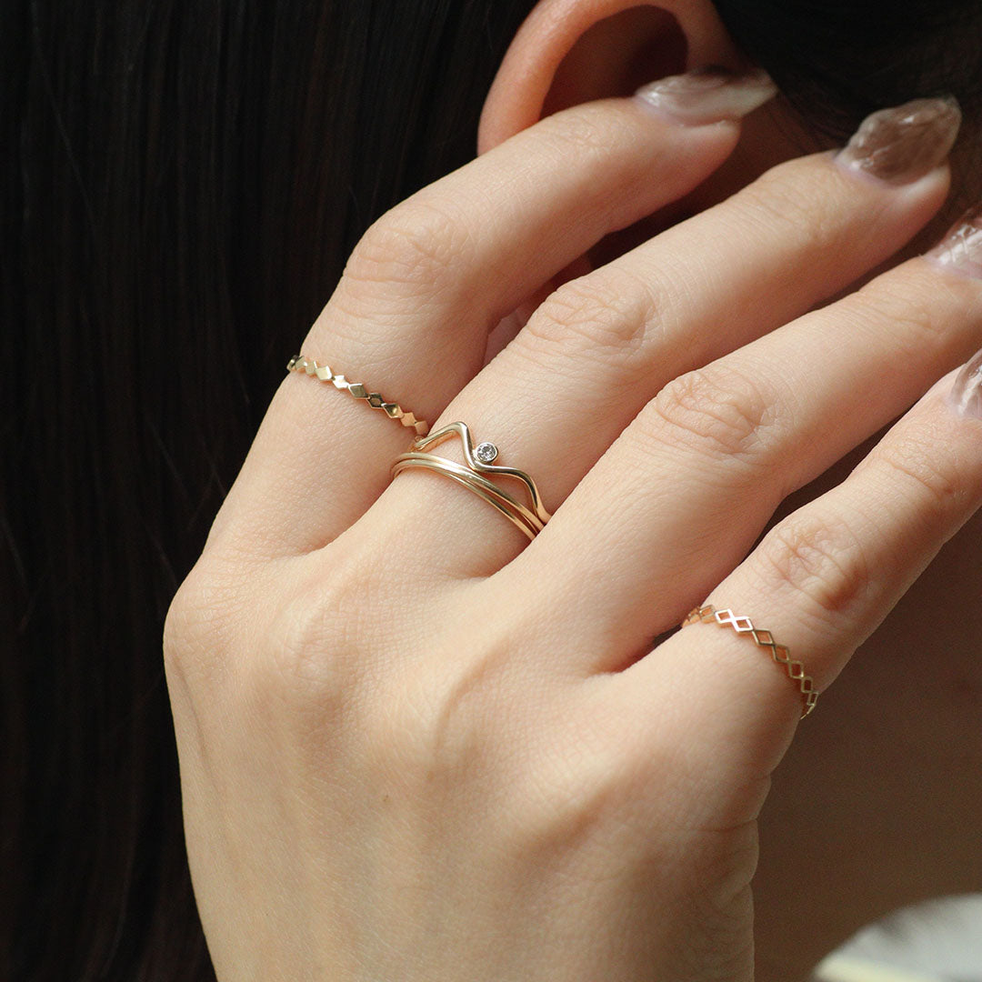 K10リング ダイヤ 別角度 MONATELIER