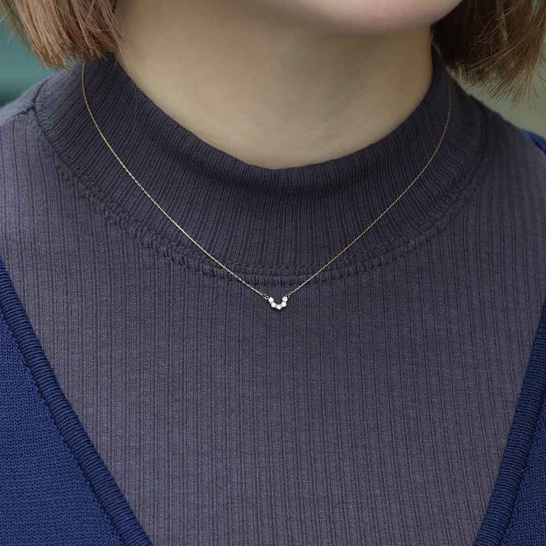 K10ネックレス ダイヤ 画像5 MONATELIER