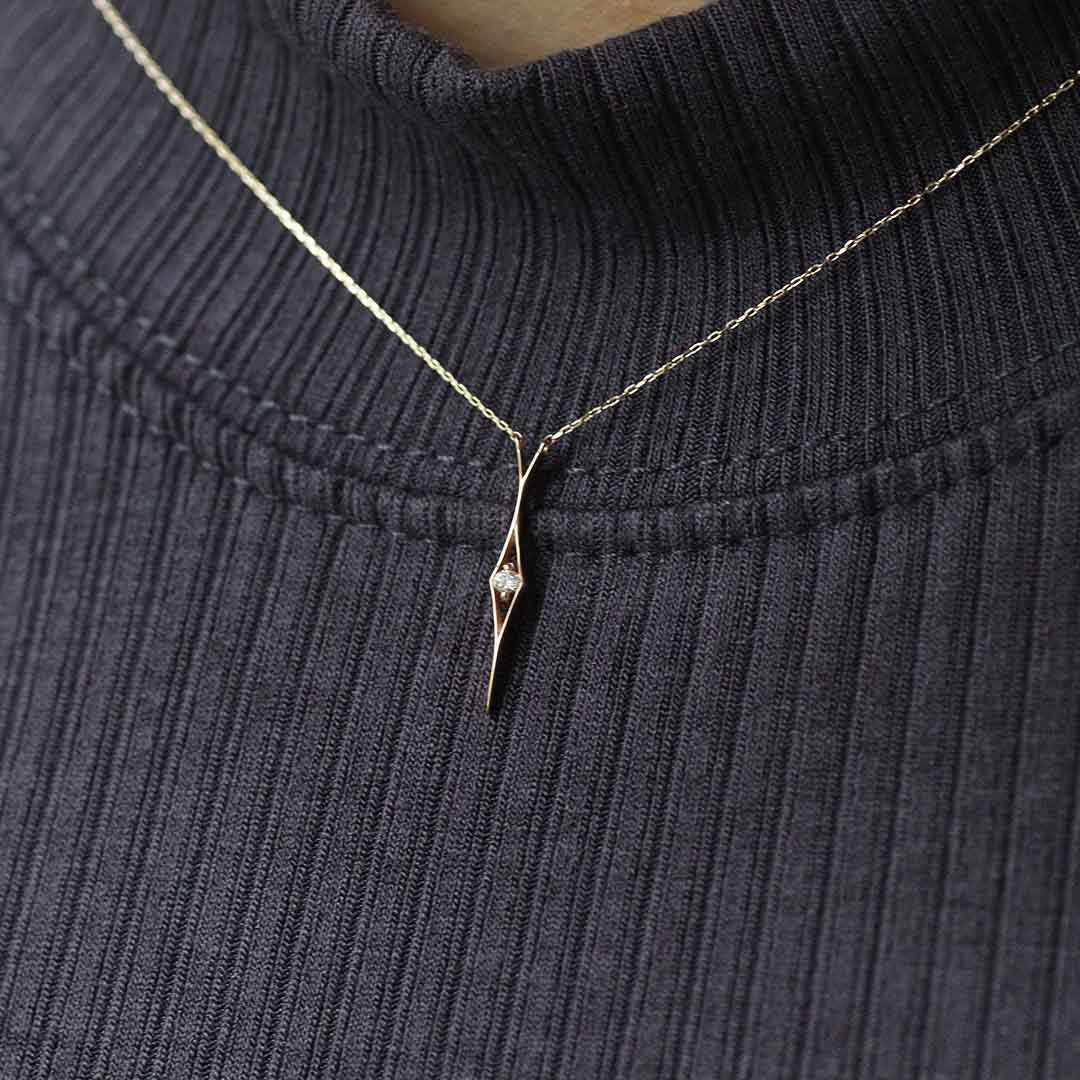 K10ネックレス ダイヤ 画像6 MONATELIER