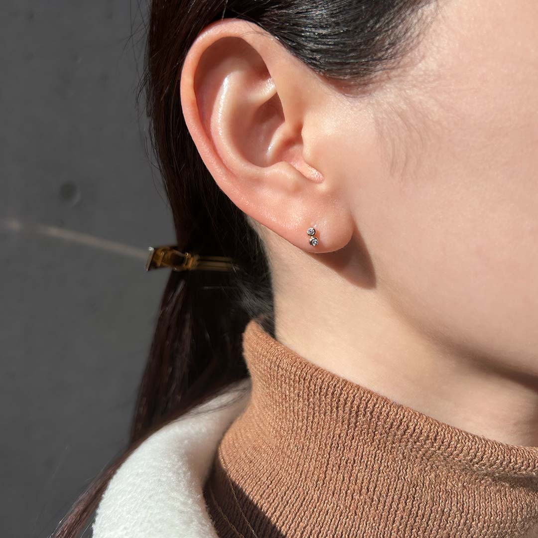 K10ピアス ダイヤ 画像7 MONATELIER