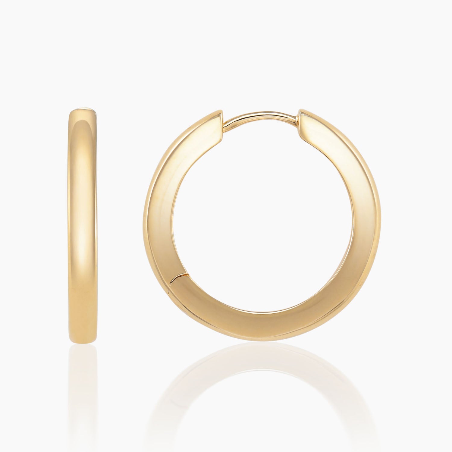 K10フープピアス マルク L｜MONATELIER（モナトリエ）公式｜K10 一粒