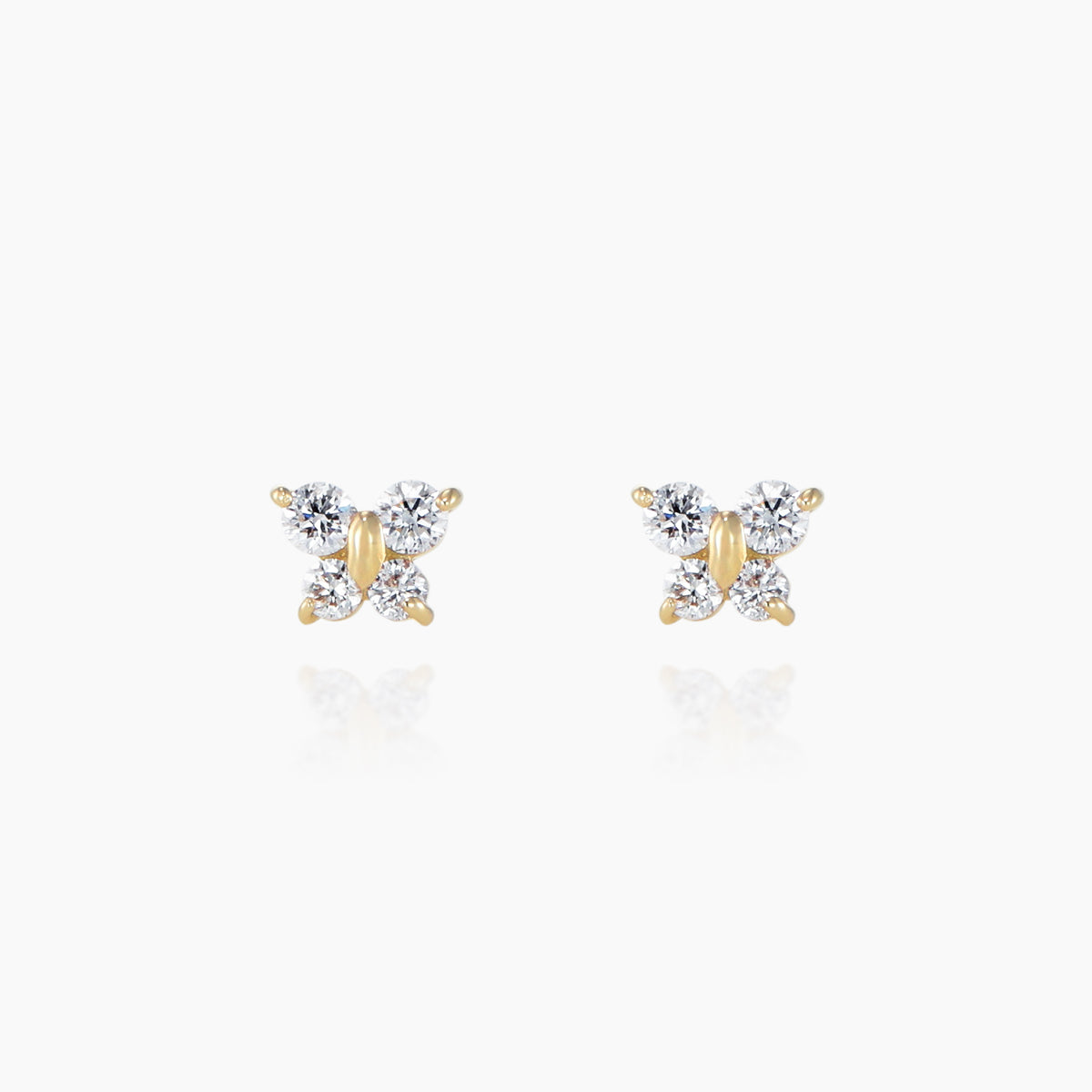K10ピアス パピリオ ダイヤ｜MONATELIER（モナトリエ）公式｜K10 一粒 