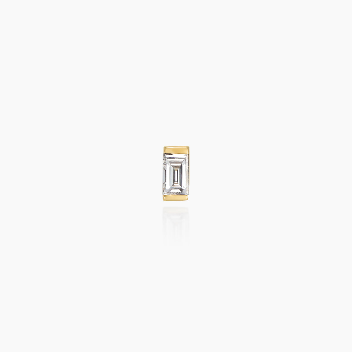 K10ピアス バゲットカットダイヤモンド｜MONATELIER（モナトリエ）公式 
