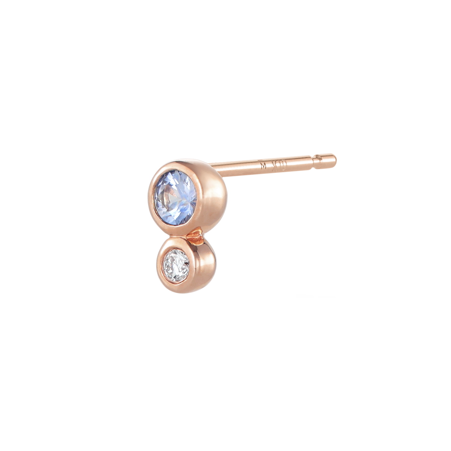 K10ピアス ダイヤ 着用イメージ MONATELIER