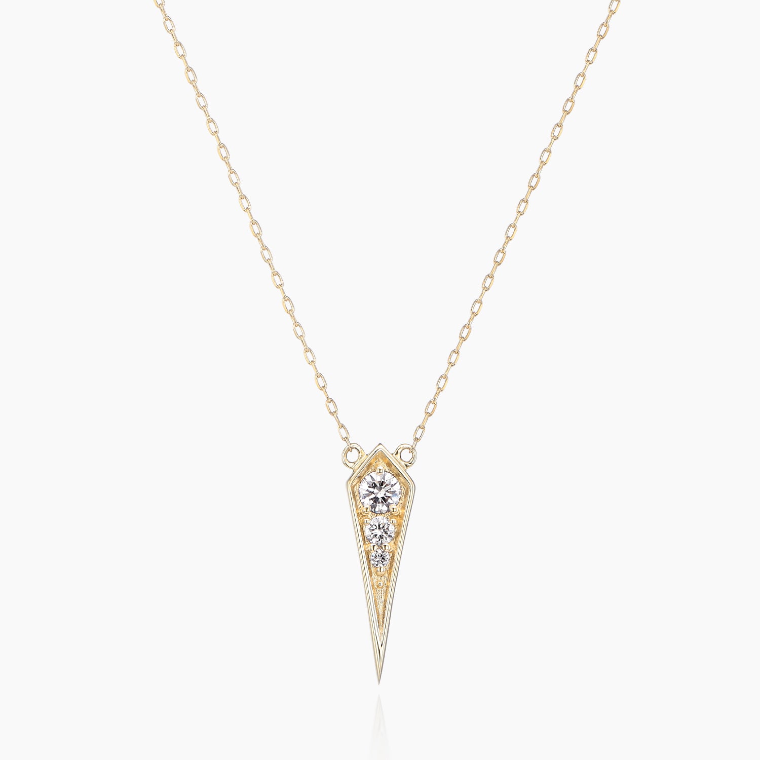 K10ネックレス バチスト ダイヤ｜MONATELIER（モナトリエ）公式｜K10