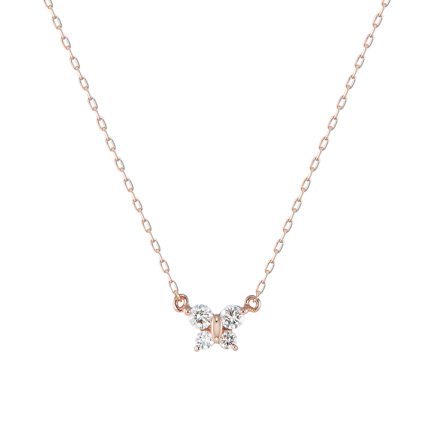 K10ネックレス ダイヤ 着用イメージ MONATELIER