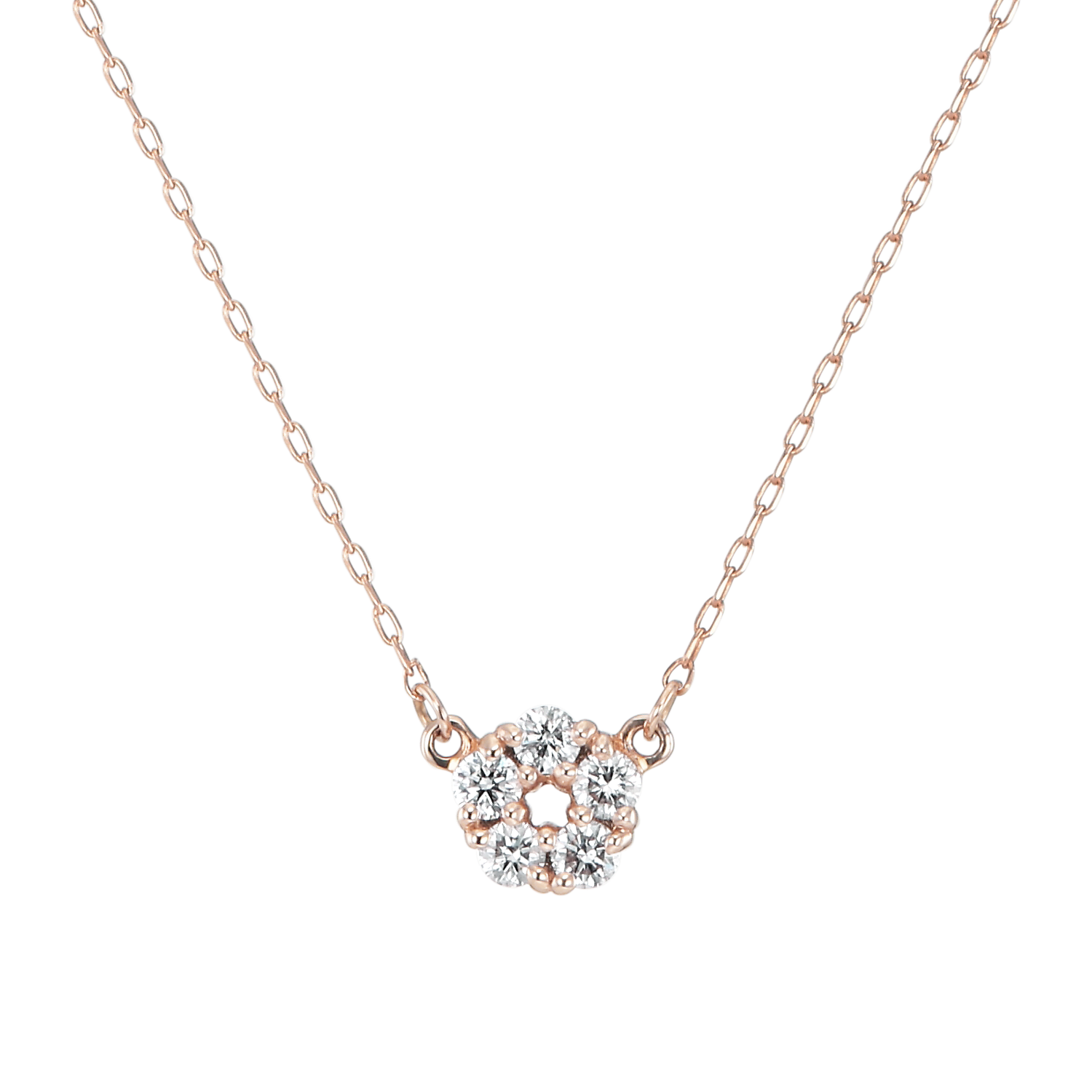 K10ネックレス ダイヤ 着用イメージ MONATELIER