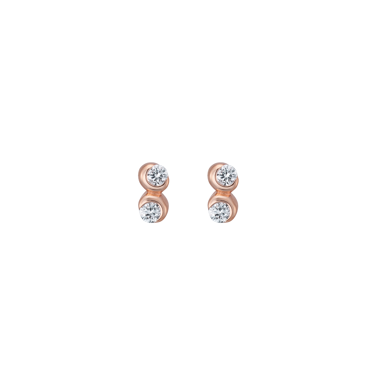 K10ピアス ダイヤ 着用イメージ MONATELIER