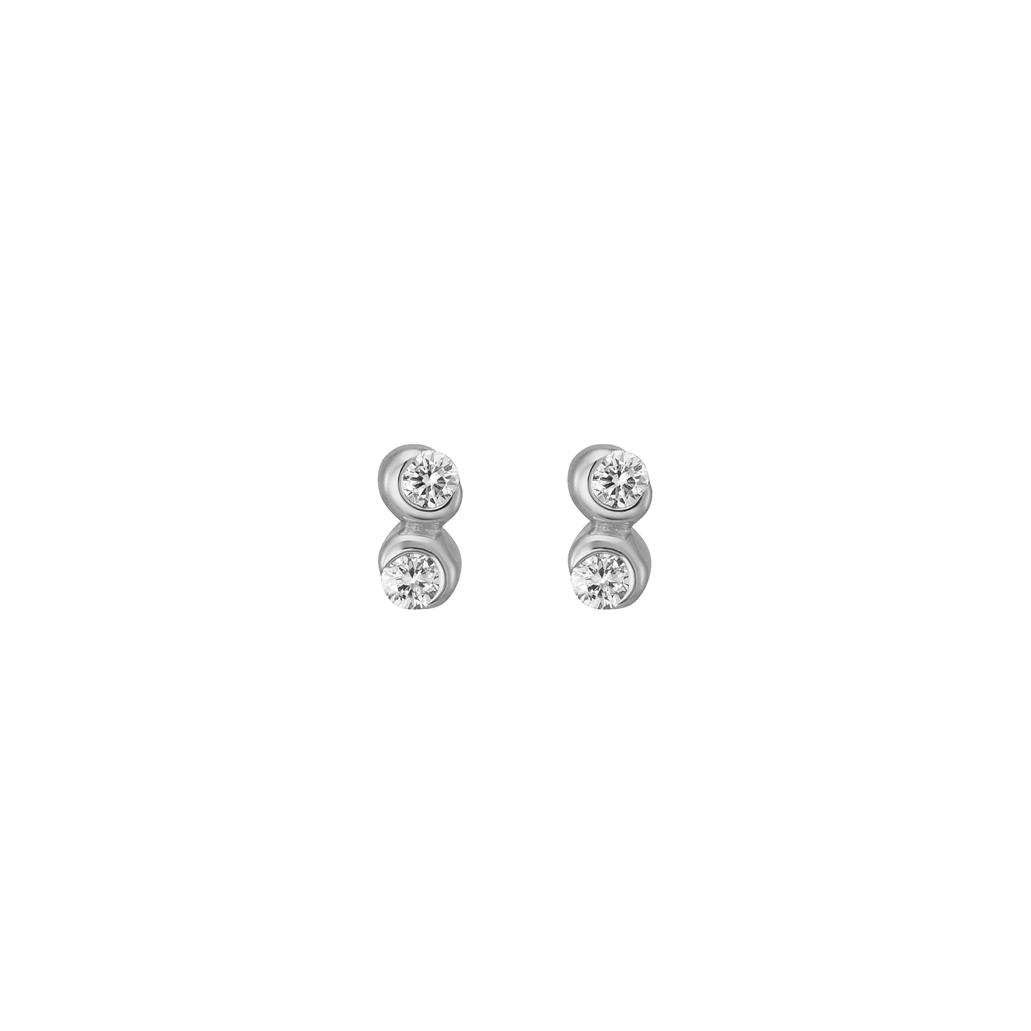 K10ピアス ダイヤ 別角度 MONATELIER