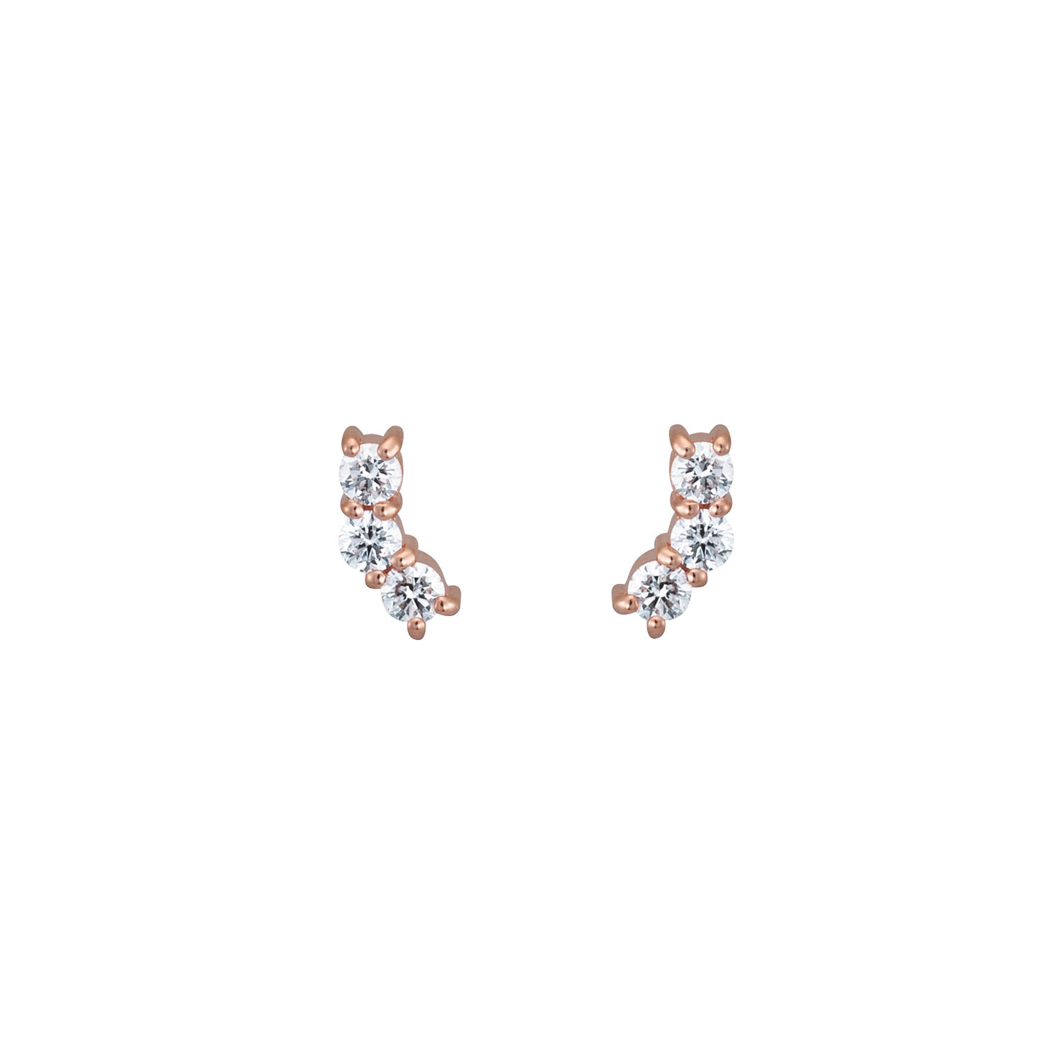 K10ピアス ダイヤ 着用イメージ MONATELIER