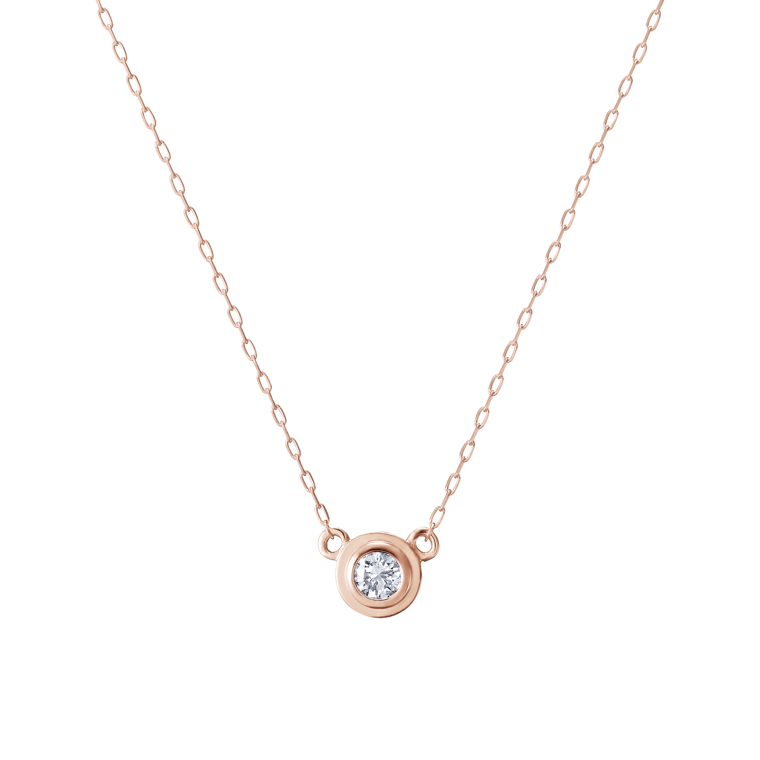 K10ネックレス ダイヤ 着用イメージ MONATELIER