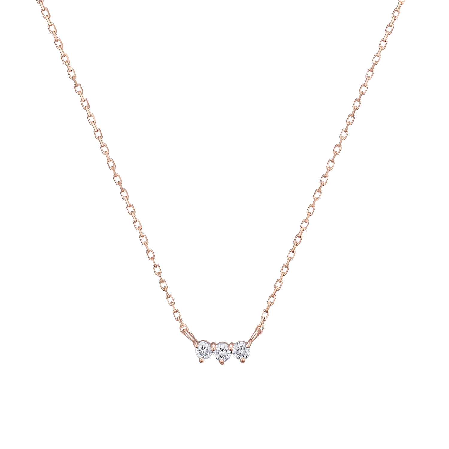 K10ネックレス ダイヤ 着用イメージ MONATELIER