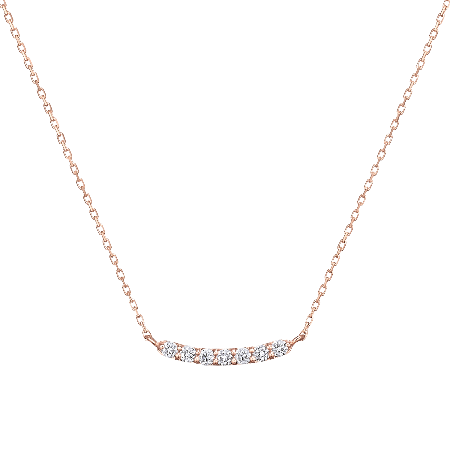 K10ネックレス ダイヤ 着用イメージ MONATELIER