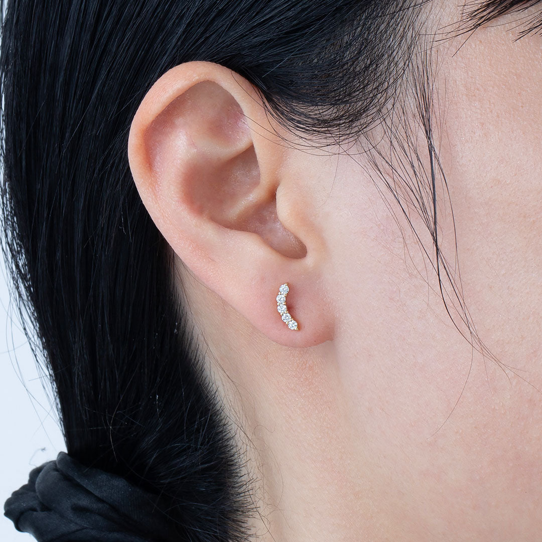 K10ピアス ダイヤ 画像5 MONATELIER