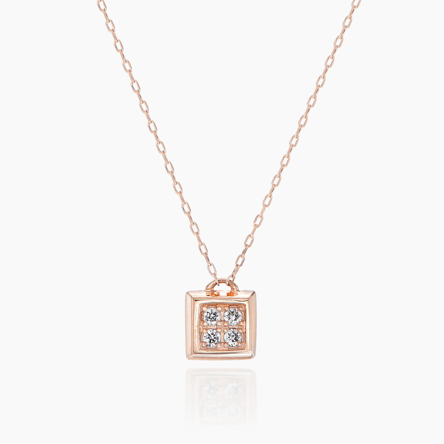K10ネックレス ダイヤ 着用イメージ MONATELIER