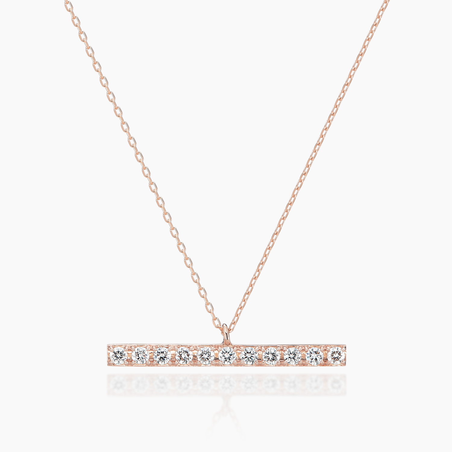 K10ネックレス ダイヤ 着用イメージ MONATELIER