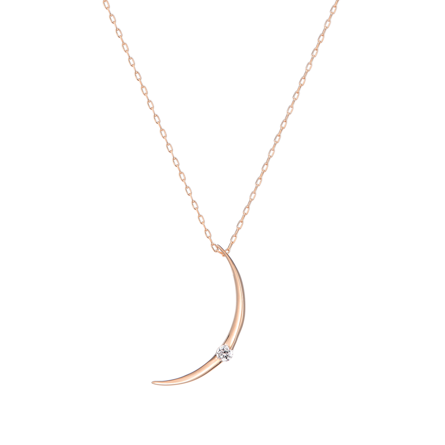 K10ネックレス ダイヤ 着用イメージ MONATELIER