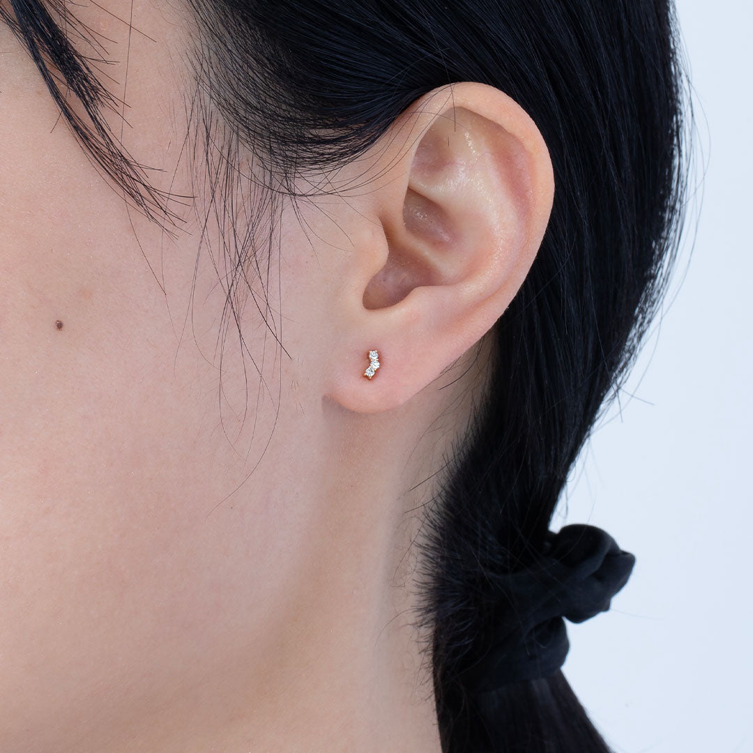 K10ピアス ダイヤ 画像5 MONATELIER