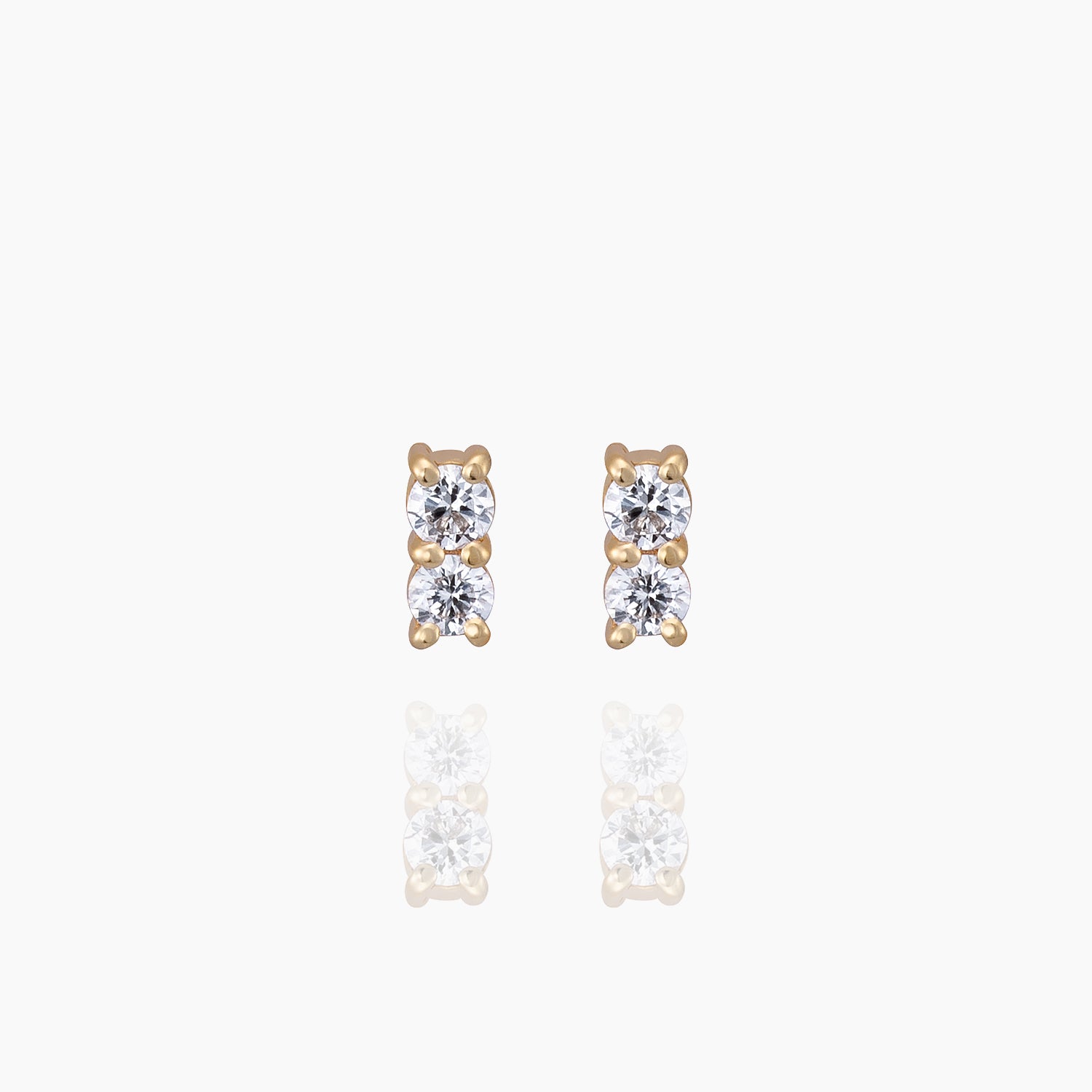 Jayden ジェイデン ピアス 宝石は天然ダイヤモンド 計0.03ct 素材はK10のイエローゴールド 商品番号MA19 正面