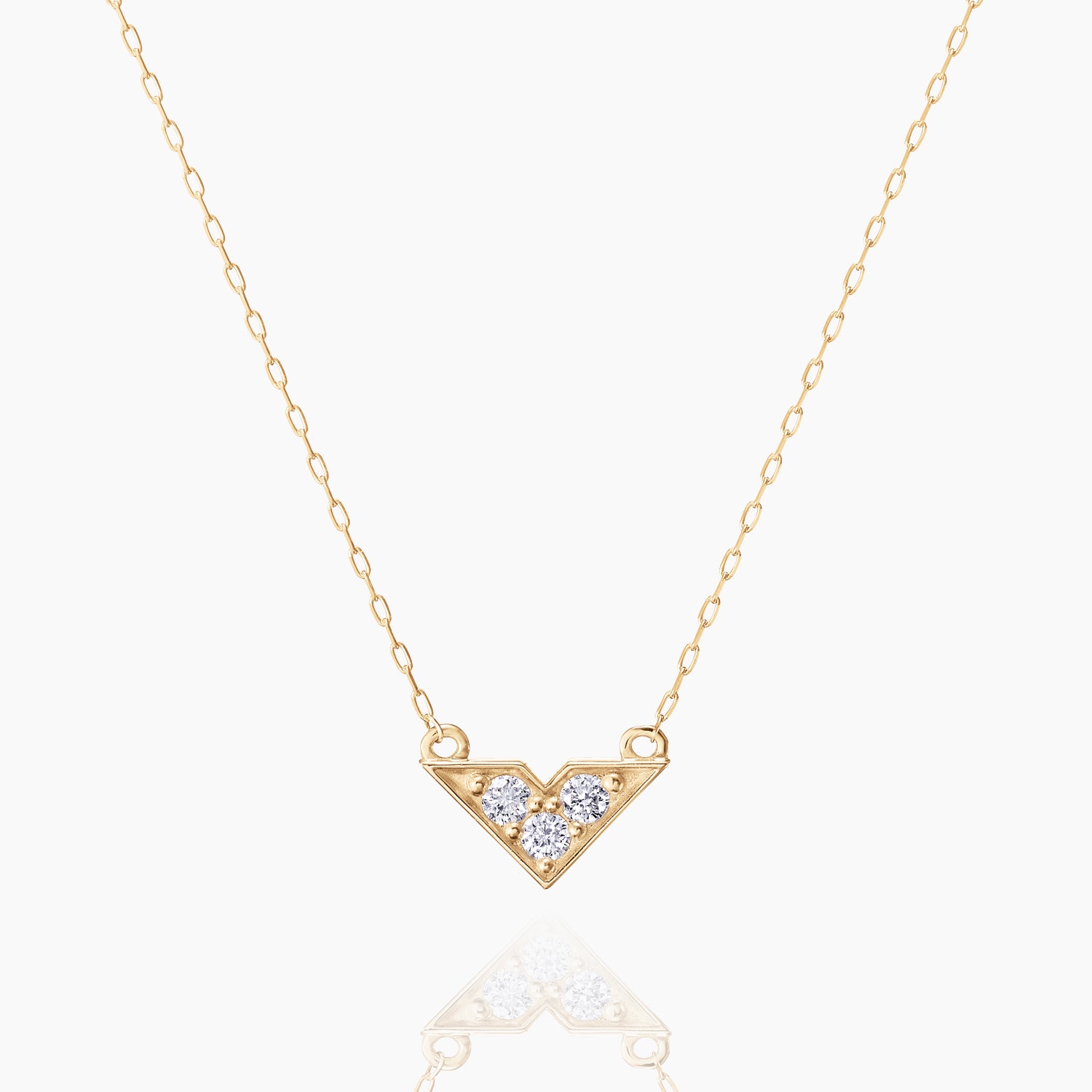 K10ネックレス ダイヤ メイン画像 MONATELIER