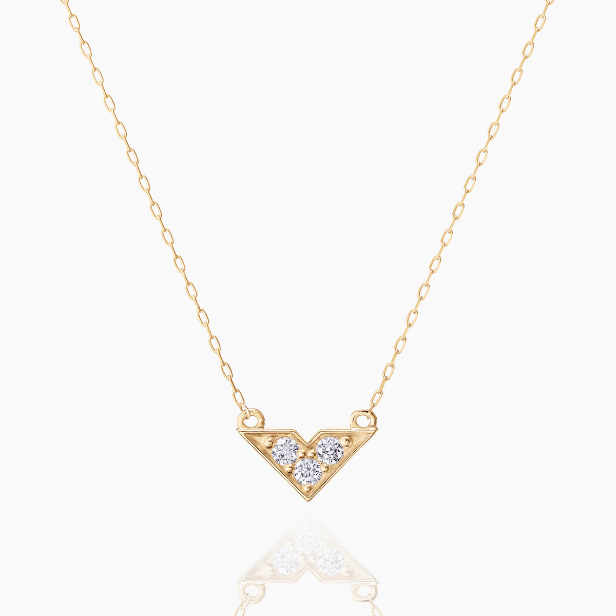 ダイヤモンドネックレス ジョーン 0.04ct｜K10・Pt950｜MONATELIER