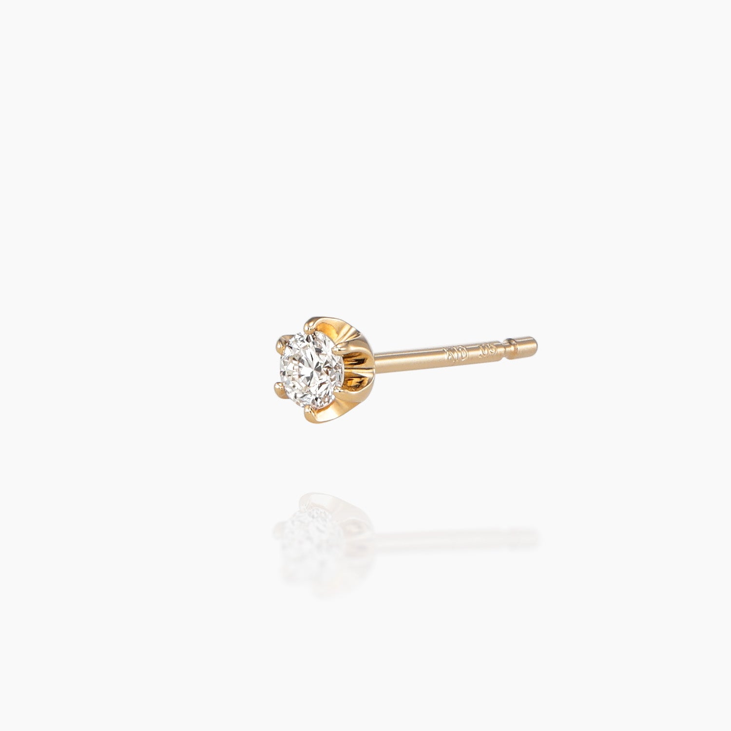 K10ピアス エリゼ 0.1ct｜MONATELIER（モナトリエ）公式｜K10 一粒