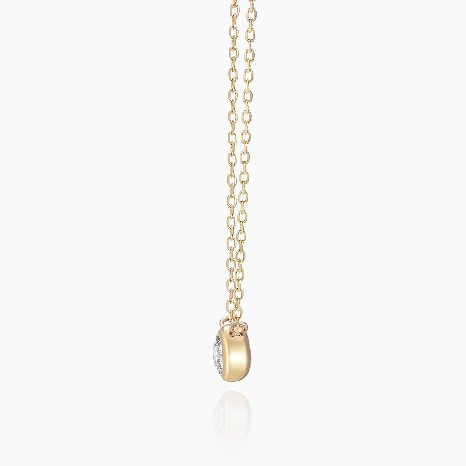 K10ネックレス デール0.06ct 一粒ダイヤ｜MONATELIER（モナトリエ