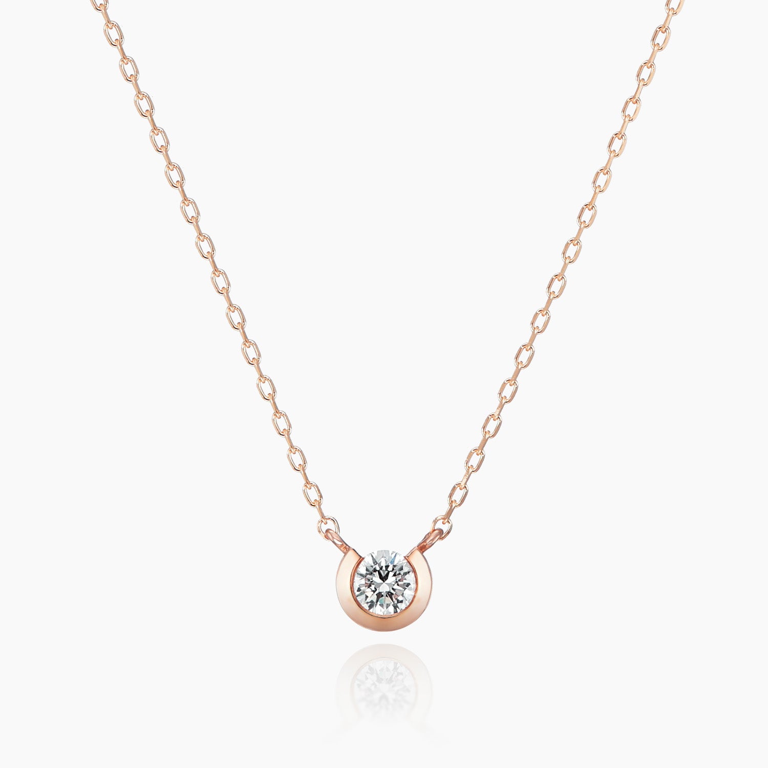 K10ネックレス ラロ0.06ct ダイヤ｜MONATELIER（モナトリエ）公式｜K10