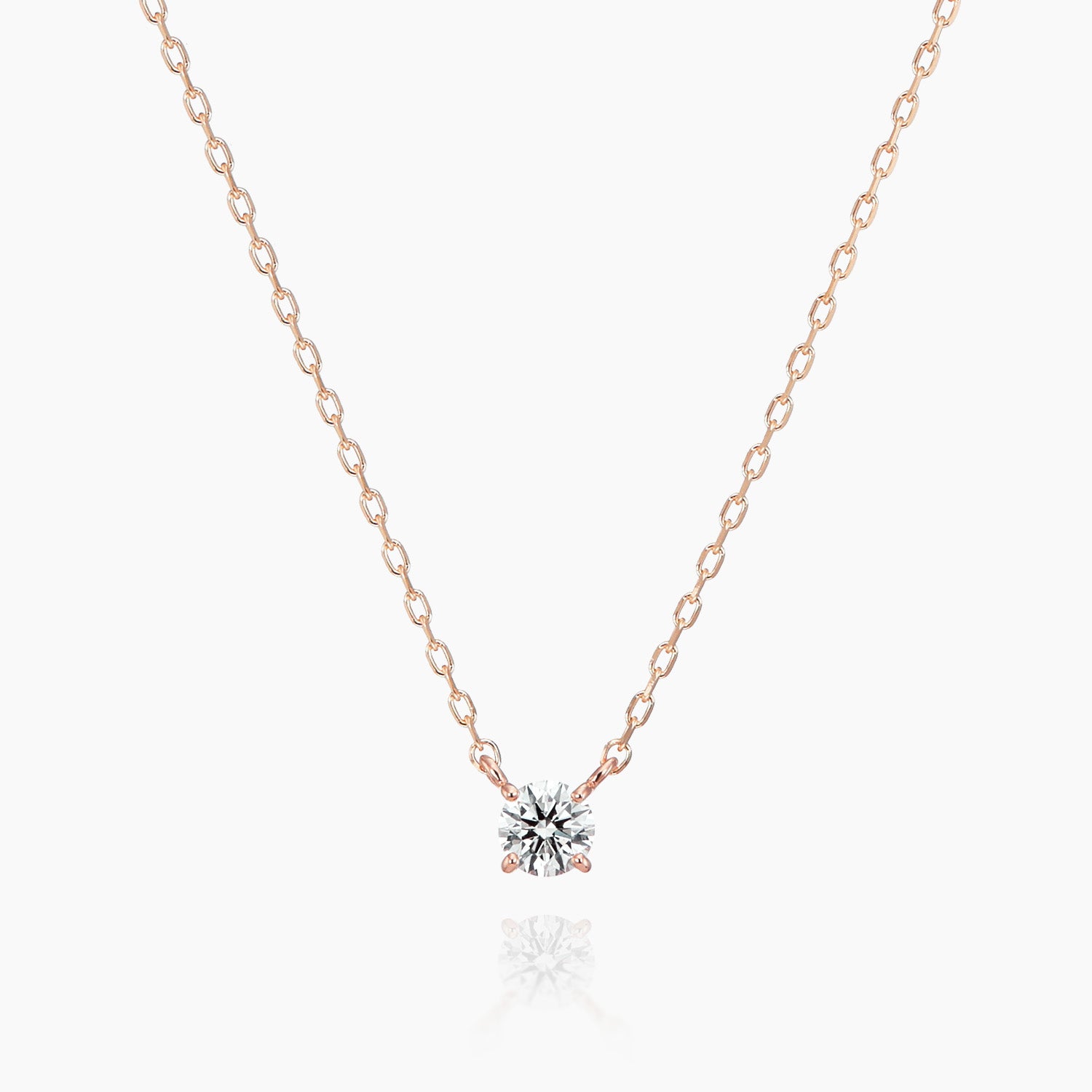 K10ネックレス ネイト0.06ct 一粒ダイヤ｜MONATELIER（モナトリエ