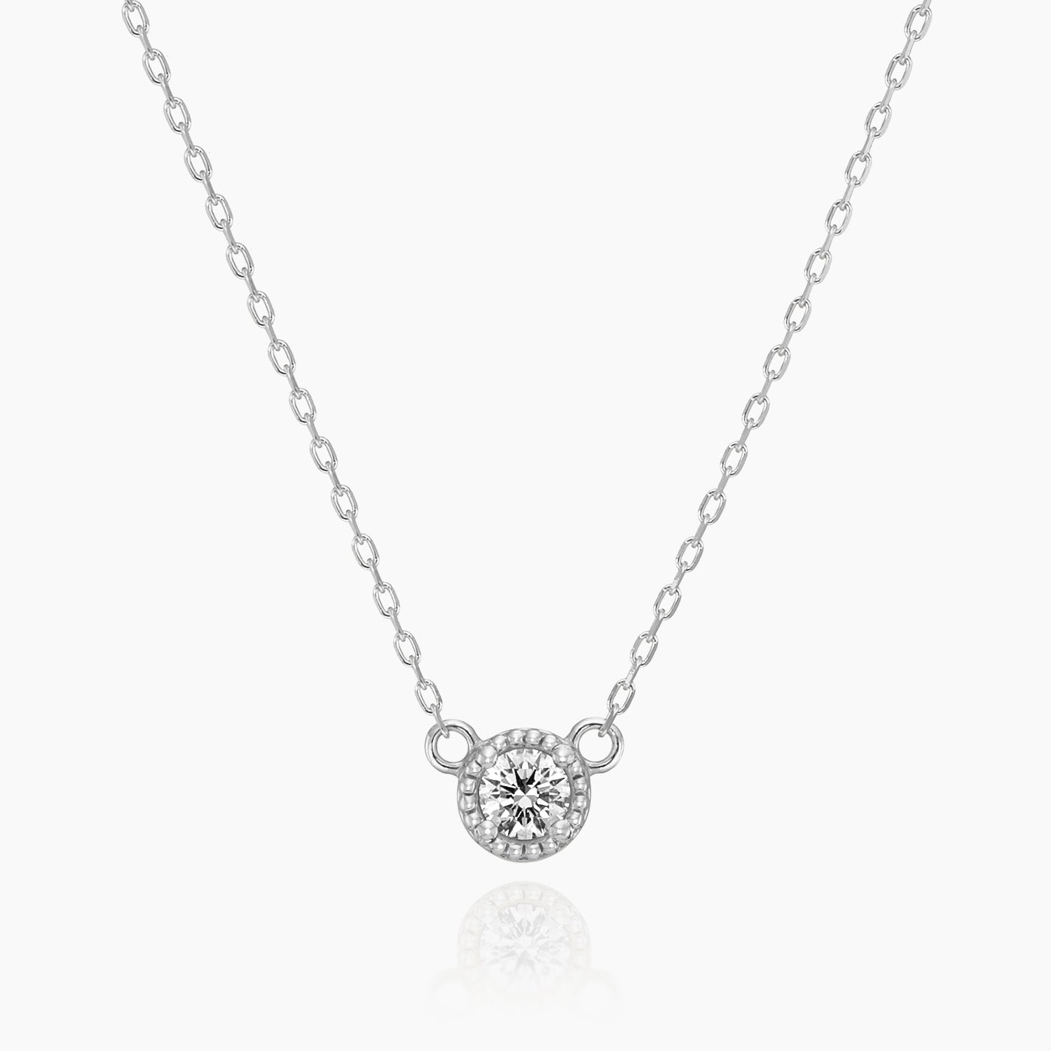 ダイアモンド0.20カラットk10ネックレス K10ネックレス ノーム0.06ct 一粒ダイヤ｜MONATELIER（モナトリエ