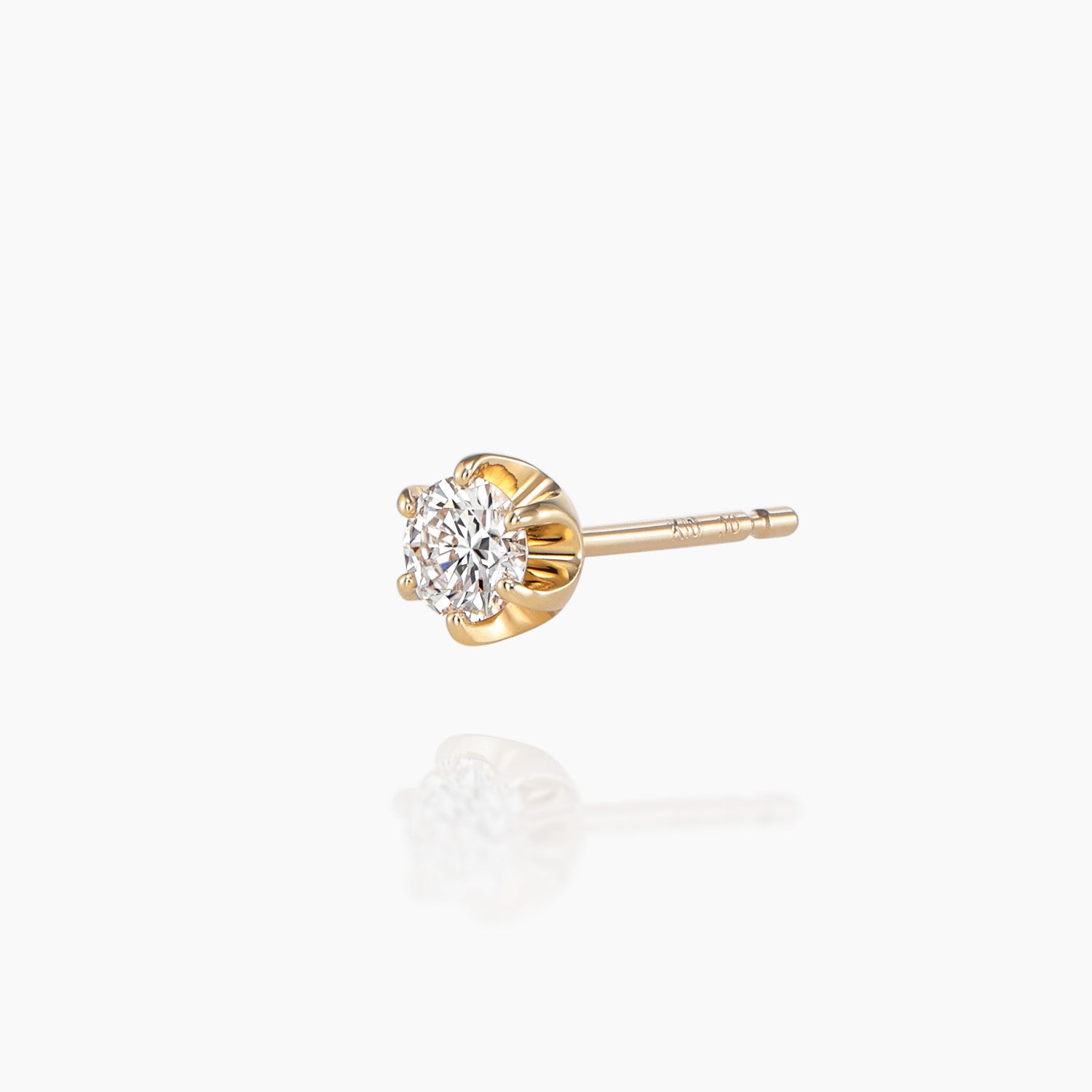 K10ピアス エリゼ 0.2ct｜MONATELIER（モナトリエ）公式｜K10 一粒