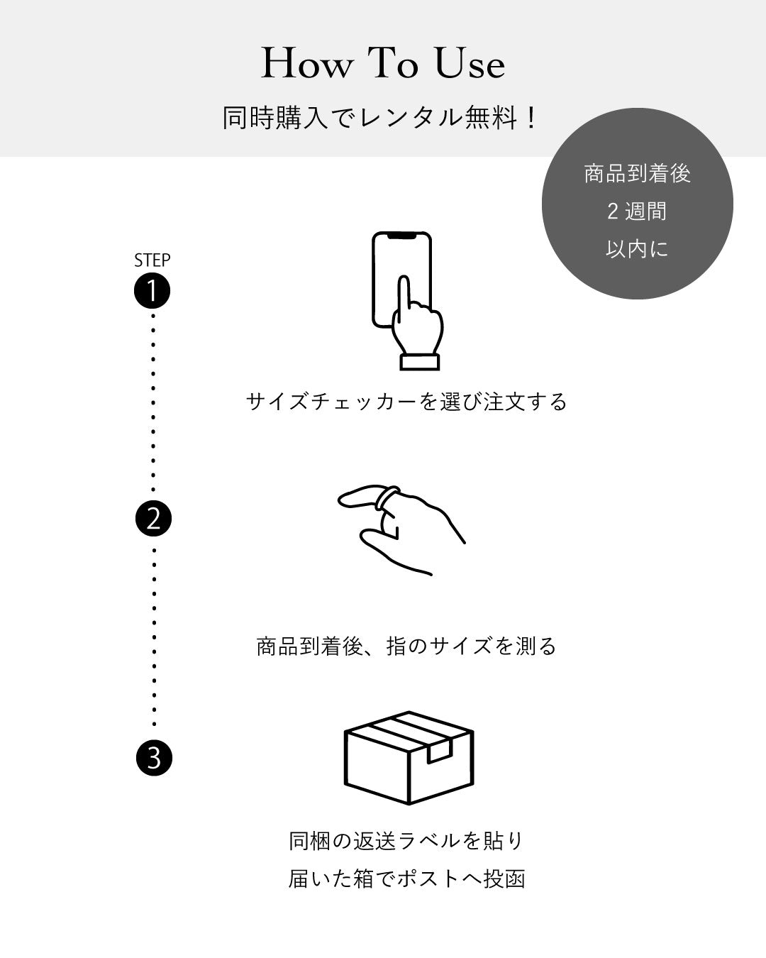 【レンタル】リング [サイズチェッカー]/size check rings