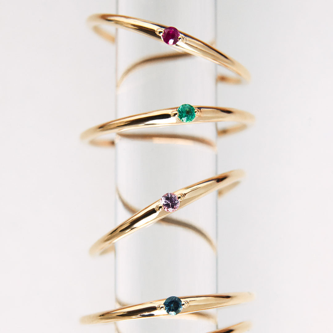 Ring｜MONATELIER（モナトリエ）公式｜K10 一粒ダイヤ 重ね付けジュエリー