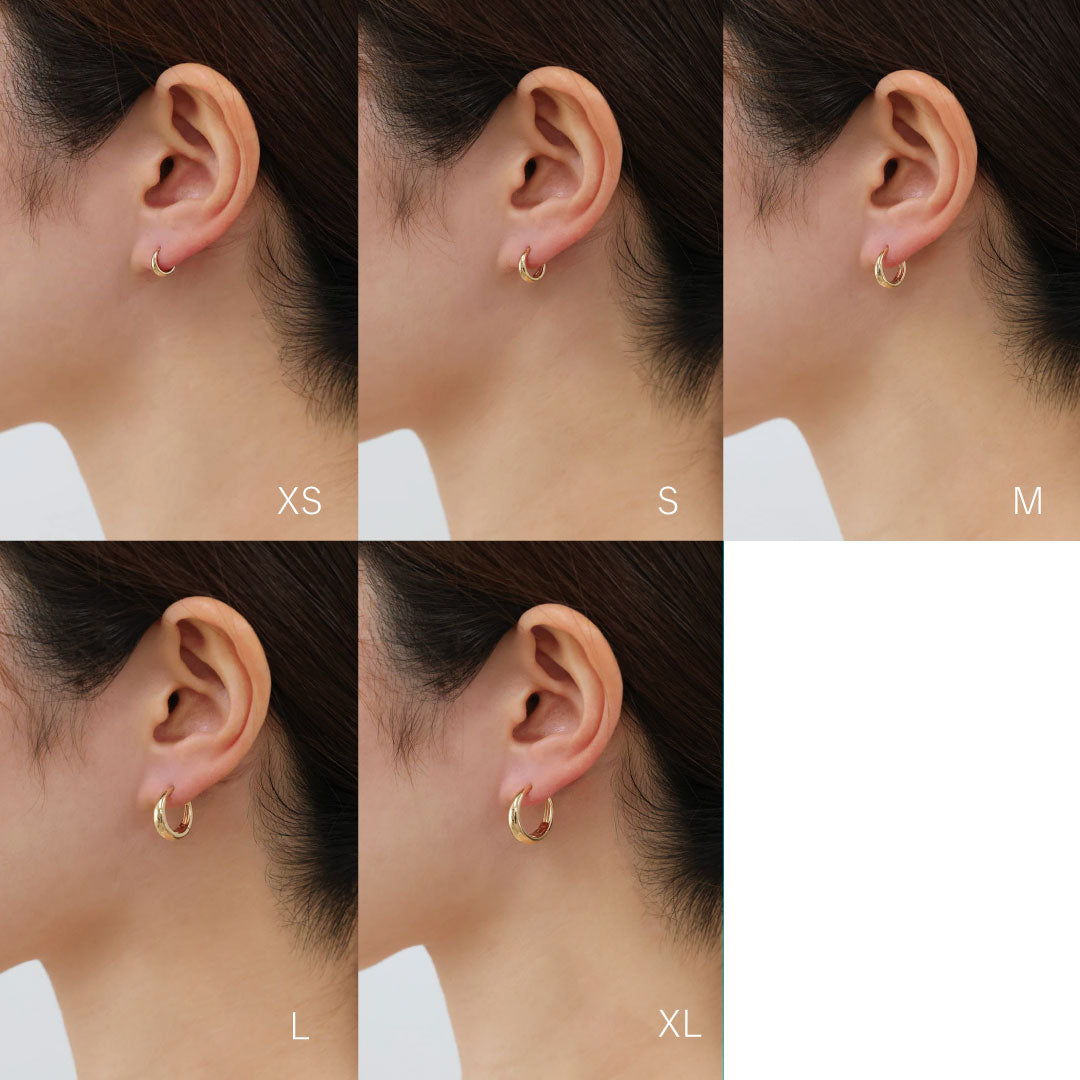 K10フープピアス ミロ M｜MONATELIER（モナトリエ）公式｜K10 一粒