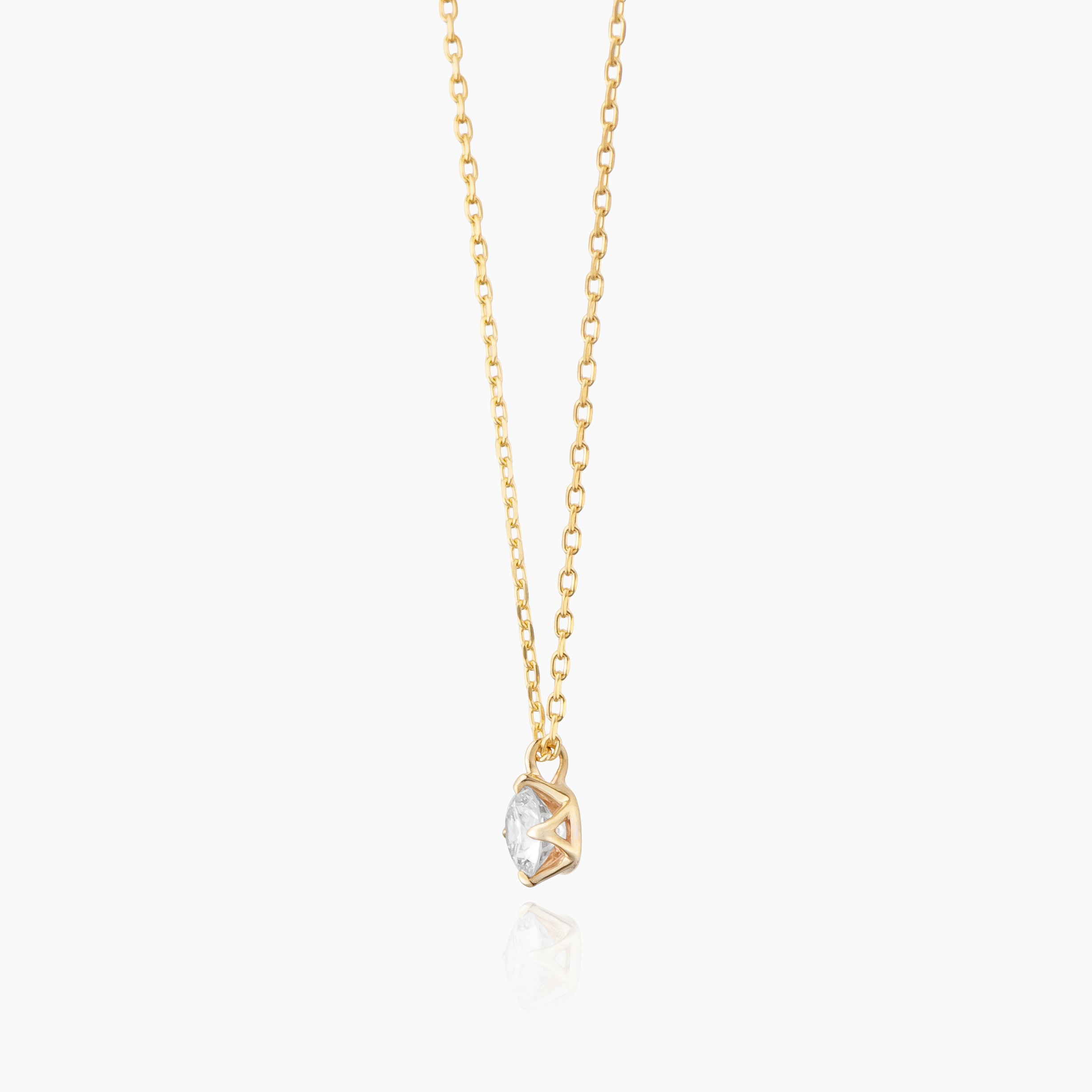 K10ネックレス ルイ 0.1ct ダイヤ｜MONATELIER（モナトリエ）公式｜K10