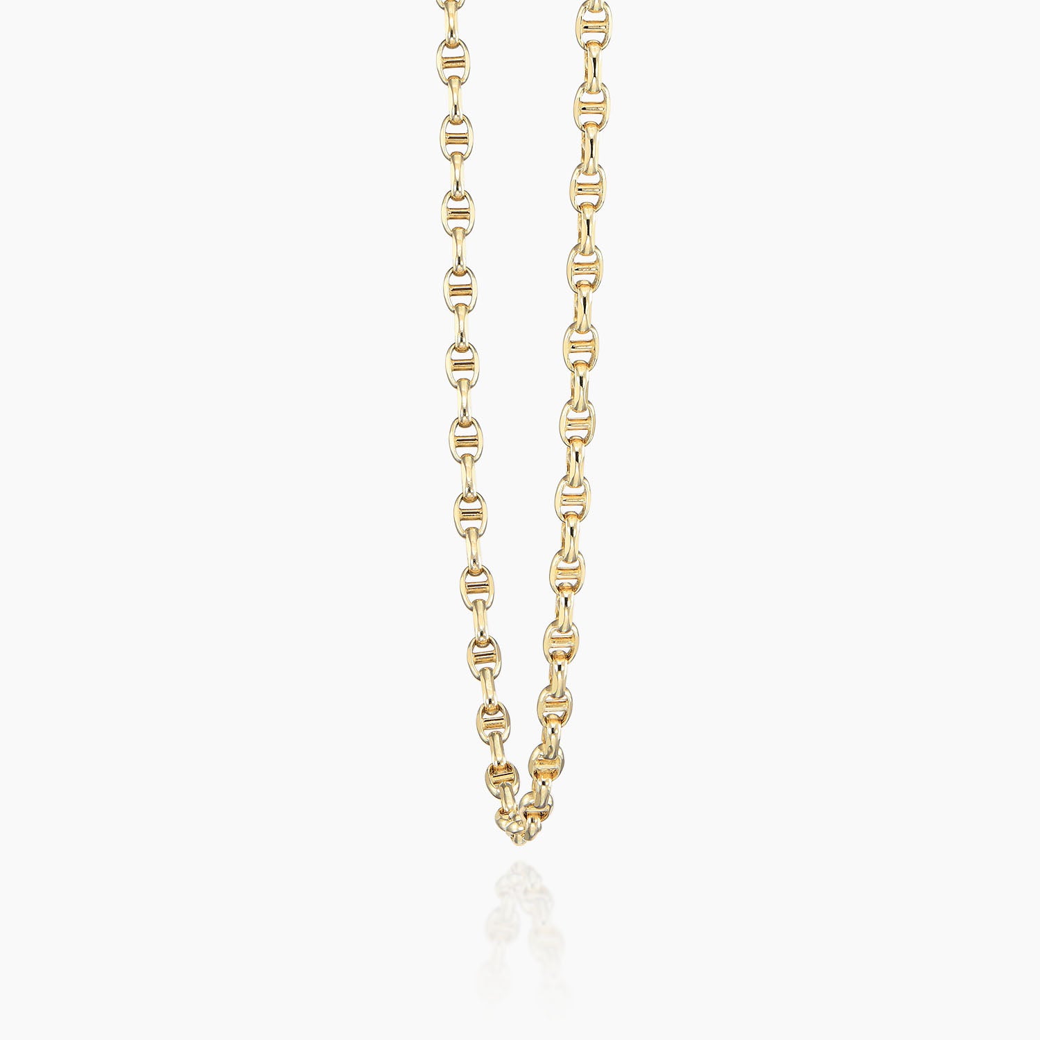 K10ショートネックレス オーバルチェーン｜MONATELIER（モナトリエ