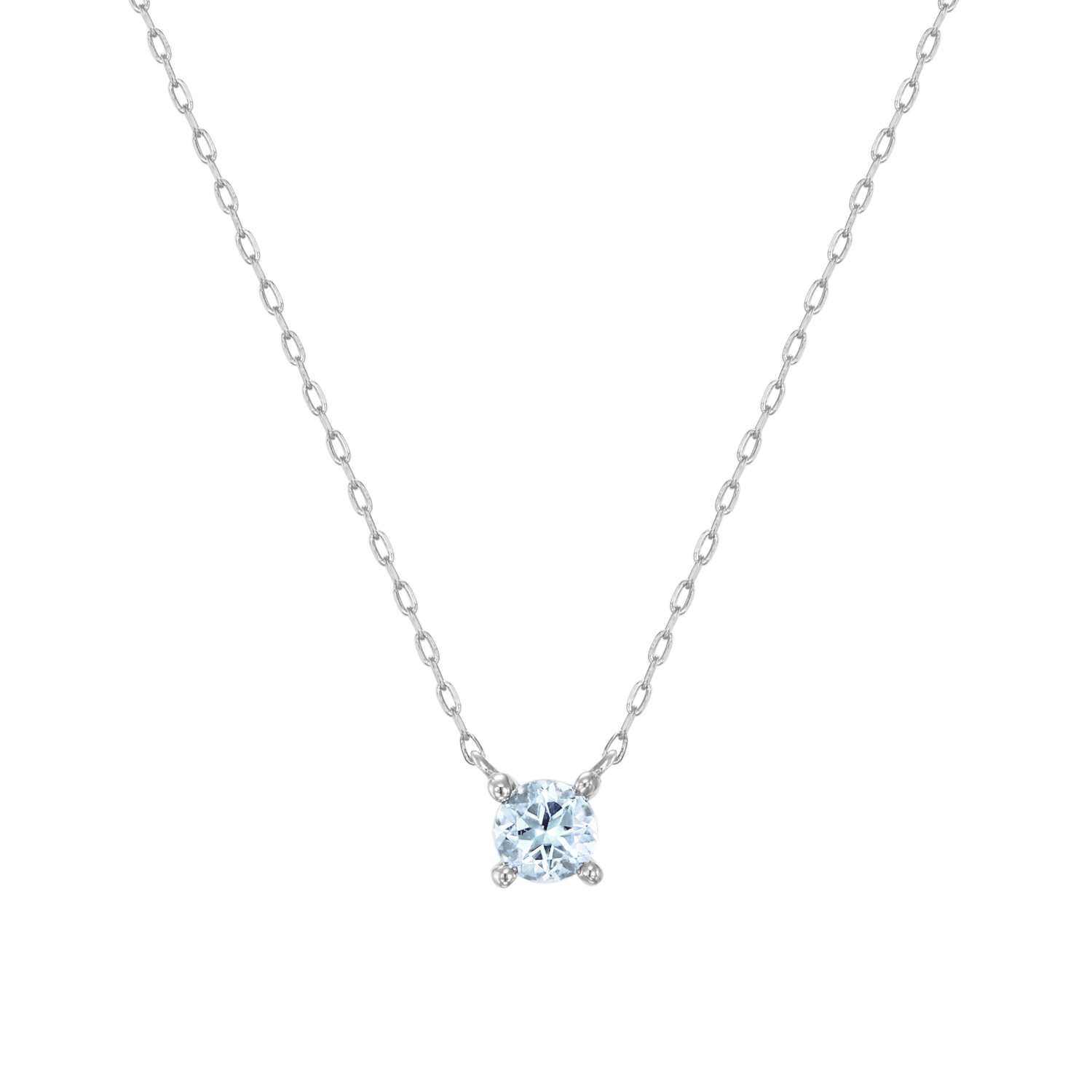 【プラチナ】ネックレス [ブルートパーズ]/Necklace [Blue topaz]